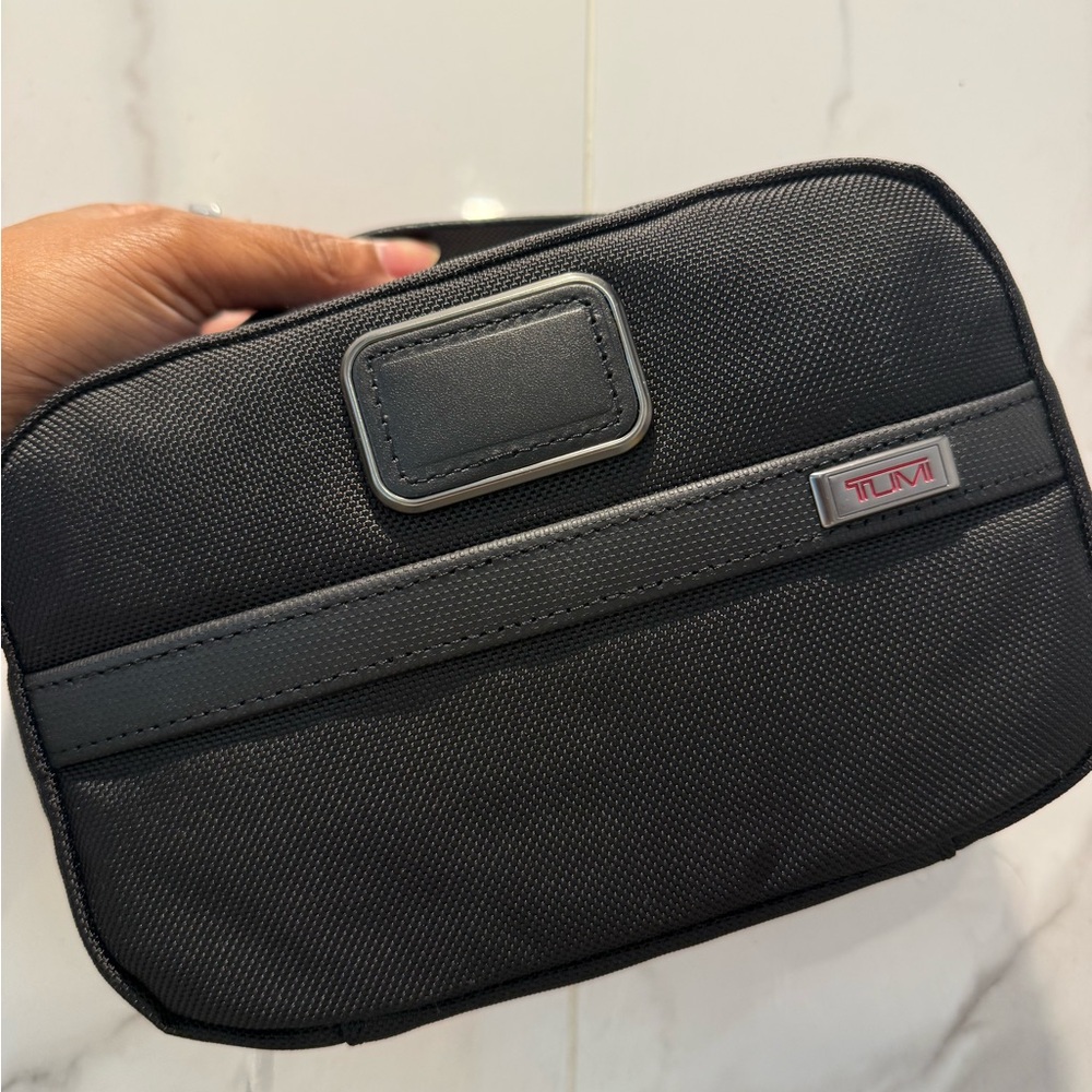 Tumi Black Nylon Travel Toiletry Pouch